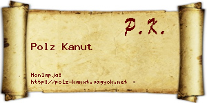 Polz Kanut névjegykártya